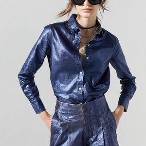 Lanhtropy San Marino Blouse CM 1237 NAVY